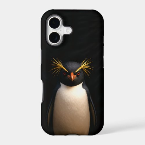 Black 4 Luxe iPhone 17 Mate, Rockhopper Penguin Case