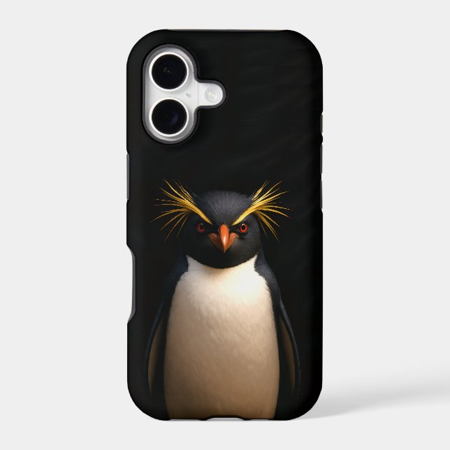 Black 4 Luxe iPhone 17 Mate, Rockhopper Penguin Case-Mate iPhone Case (Back)