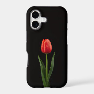 Black 4 Luxe iPhone 17 Mate, Ruby Red Tulip iPhone 17 Case