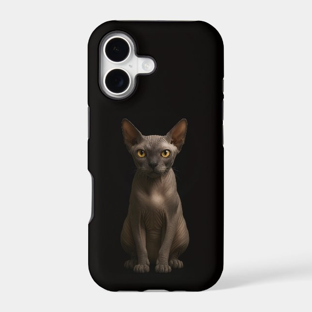 Black 4 Luxe iPhone 17 Mate Sphynx Cat Case-Mate iPhone Case (Back)