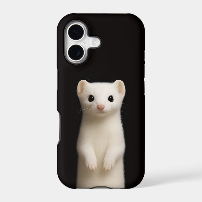 Black 4 Luxe iPhone 17 Mate, Stylish Ermine Case-Mate iPhone Case (Back)