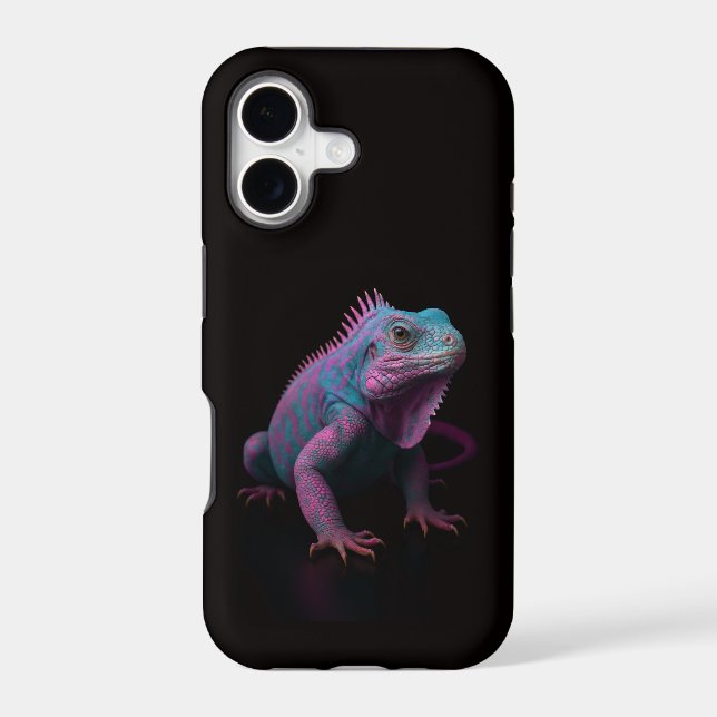 Black 4 Luxe iPhone 17 Mate Tropical Iguana Case-Mate iPhone Case (Back)