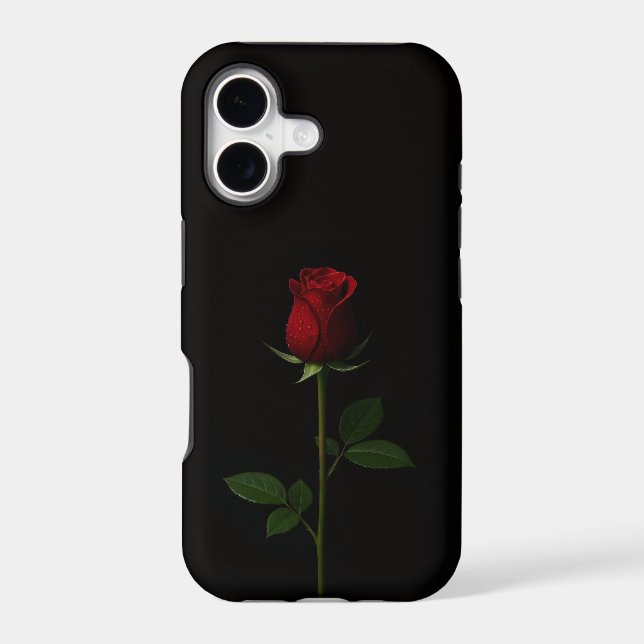 Black 4 Luxe iPhone 17 Mate, Velvet Red Rose Case-Mate iPhone Case (Back)