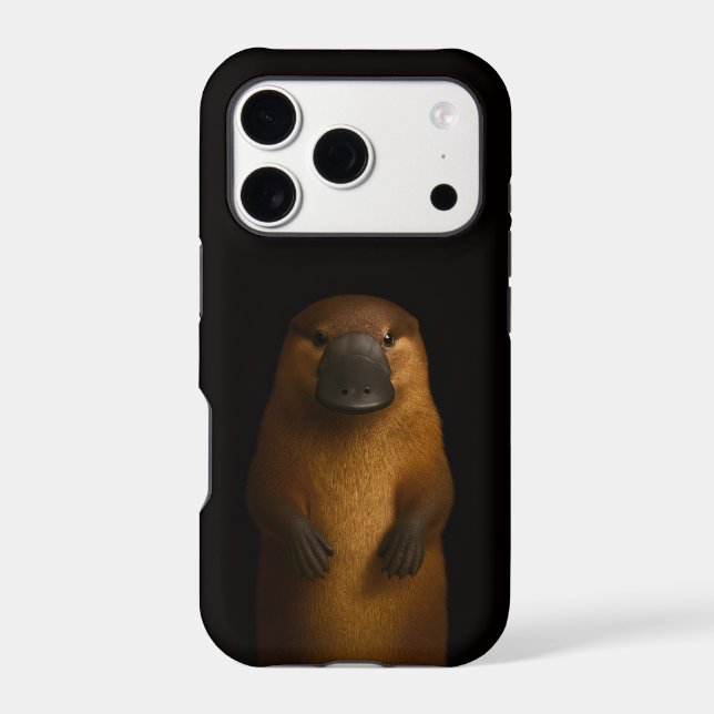 Black 4 Luxe iPhone 17 Pro, Elegant Platypus Case-Mate iPhone Case (Back)
