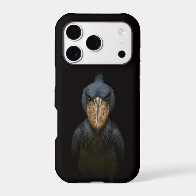 Black 4 Luxe iPhone 17 Pro, Exotic Shoebill Bird Case-Mate iPhone Case (Back)