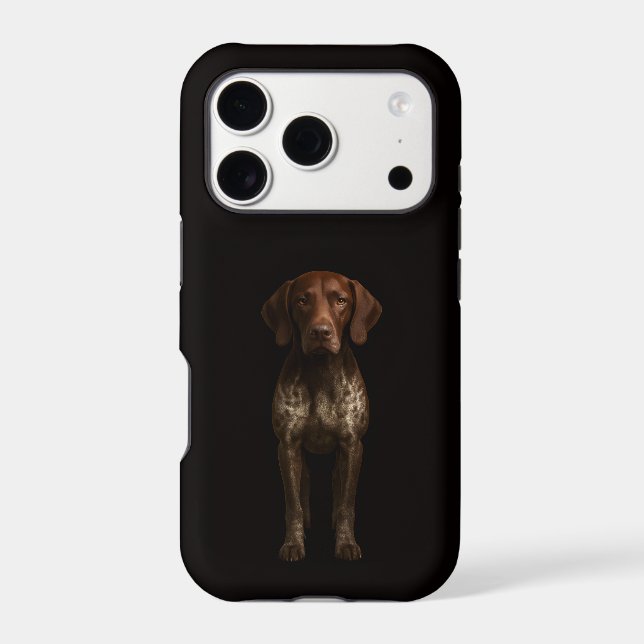 Black 4 Luxe iPhone 17 Pro, German Pointer Case (Back)