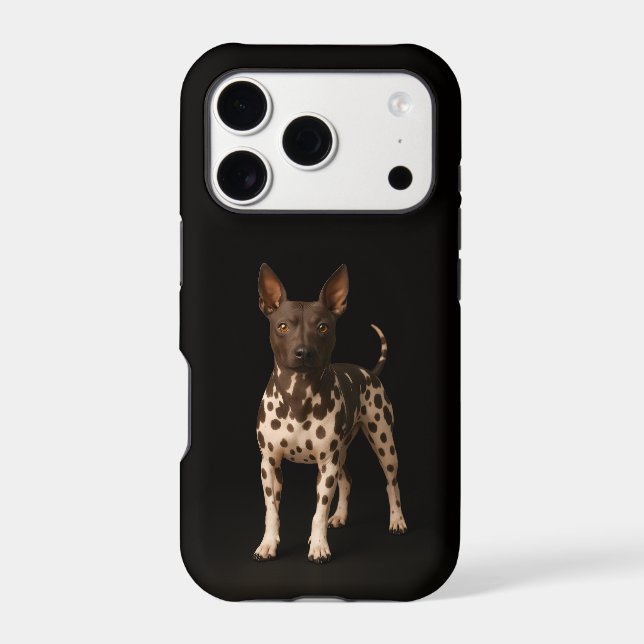 Black 4 Luxe iPhone 17 Pro, Hairless Terrier Dog Case-Mate iPhone Case (Back)