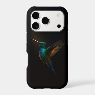 Black 4 Luxe iPhone 17 Pro, Hummingbird in flight Pro Case