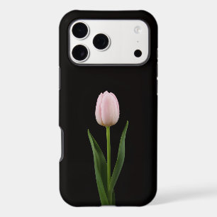 Black 4 Luxe iPhone 17 Pro Max, Blush Pink Tulip Max Case