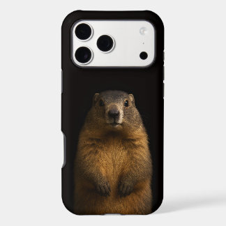 Black 4 Luxe iPhone 17 Pro Max, Fluffy Marmot iPhone 17 Pro Max Case