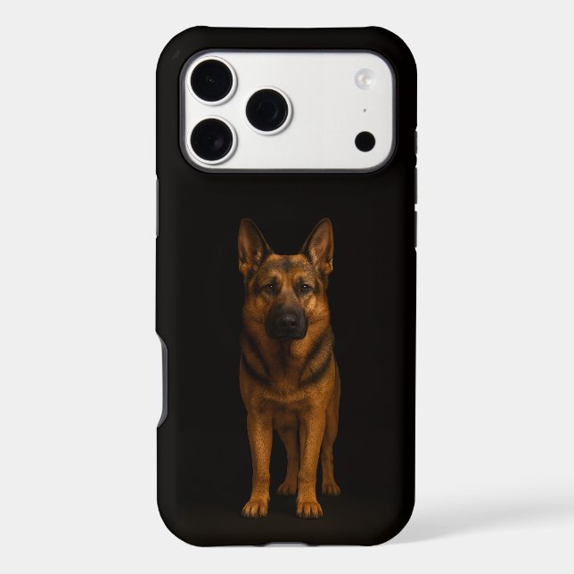 Black 4 Luxe iPhone 17 Pro Max, German Shepherd Case-Mate iPhone Case (Back)