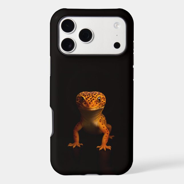 Black 4 Luxe iPhone 17 Pro Max Leopard Gecko Case-Mate iPhone Case (Back)