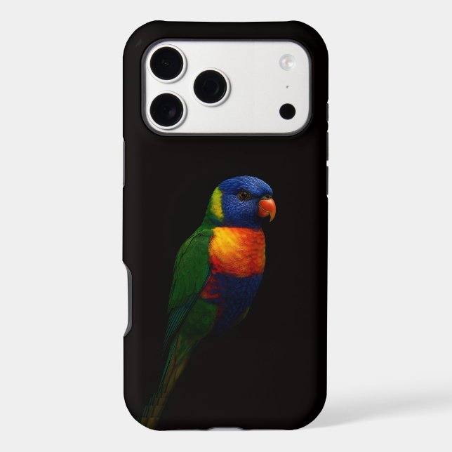 Black 4 Luxe iPhone 17 Pro Max Lorikeet Rainbow  Case-Mate iPhone Case (Back)