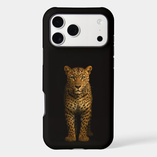 Black 4 Luxe iPhone 17 Pro Max, Majestic Leopard Case-Mate iPhone Case (Back)