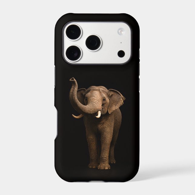 Black 4 Luxe iPhone 17 Pro, Mighty Elephant Case-Mate iPhone Case (Back)