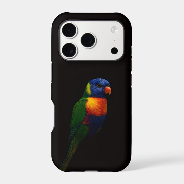 Black 4 Luxe iPhone 17 Pro, Rainbow Lorikeet  Case-Mate iPhone Case (Back)