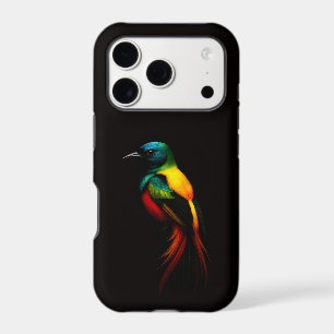 Black 4 Luxe iPhone 17 Pro, Rainbow Tropical Bird Pro Case