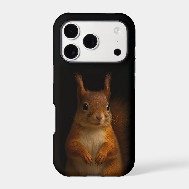 Black 4 Luxe iPhone 17 Pro, Red Squirrel Case-Mate iPhone Case (Back)