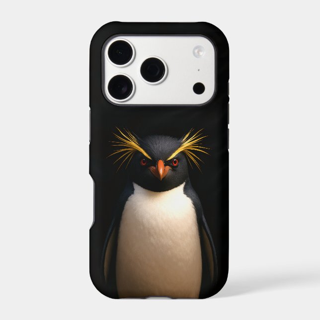 Black 4 Luxe iPhone 17 Pro, Rockhopper Penguin Case-Mate iPhone Case (Back)