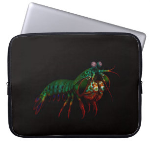 Black 4 Luxe Laptop Sleeve, Mantis Shrimp Sleeve
