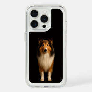 Black 4 Luxe, Loyal Collie Dog iPhone 15 Pro Case