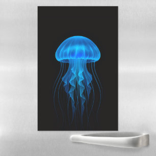 Black 4 Luxe Magnetic Sheet, Blue Jellyfish Dry Erase Sheet