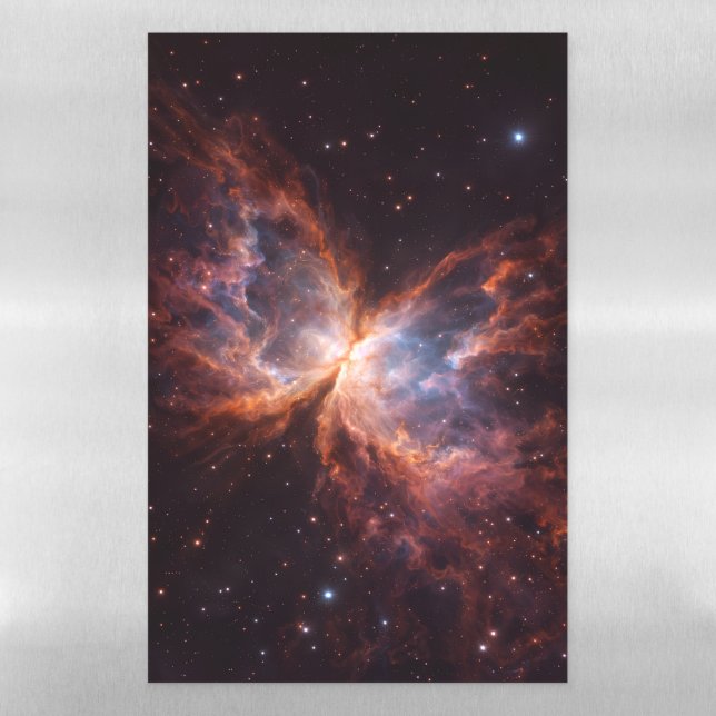 Black 4 Luxe Magnetic Sheet, Butterfly Nebula Magnetic Dry Erase Sheet (Vertical)