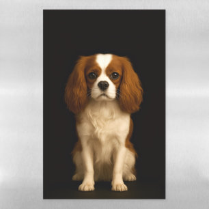 Black 4 Luxe Magnetic Sheet, Cavalier Spaniel Dry Erase Sheet