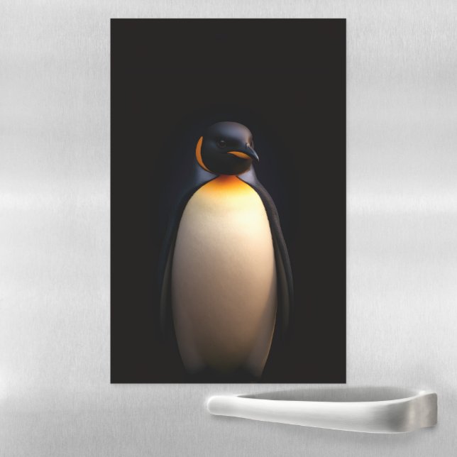 Black 4 Luxe Magnetic Sheet, Emperor Penguin Dry Erase Sheet (In Situ)