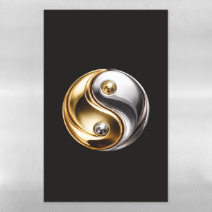 Black 4 Luxe Magnetic Sheet, Harmony Yin Yang Magnetic Dry Erase Sheet