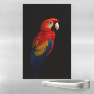Black 4 Luxe Magnetic Sheet, Scarlet Parrot Magnetic Dry Erase Sheet