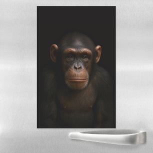 Black 4 Luxe Magnetic Sheet, Serene Chimpanzee Dry Erase Sheet