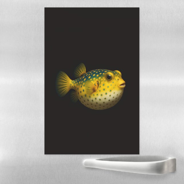 Black 4 Luxe Magnetic Sheet, Yellow Putterfish Dry Erase Sheet (In Situ)