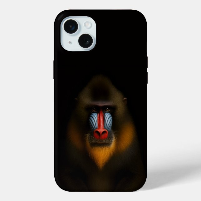 Black 4 Luxe, Mandrill Monkey Case-Mate iPhone Case (Back)