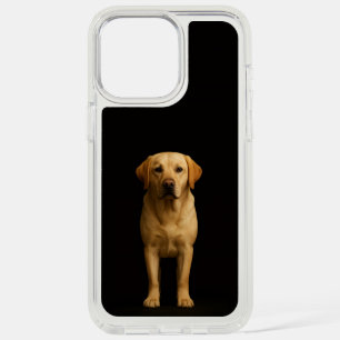 Black 4 Luxe, Minimalist Labrador iPhone 15 Pro Max Case