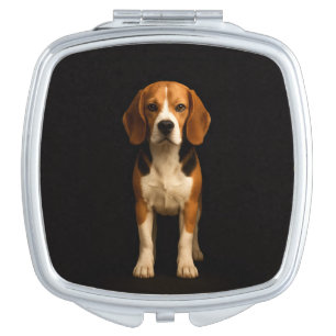 Black 4 Luxe mirror, Kind Beagle Compact Mirror