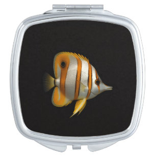 Black 4 Luxe mirror, Reef Butterflyfish Compact Mirror