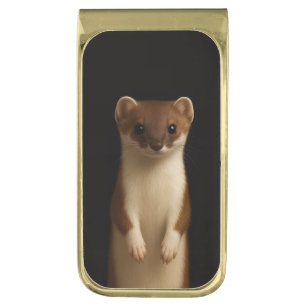 Black 4 Luxe Money Clip with Elegant Weasel
