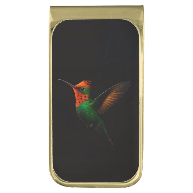 Black 4 Luxe Money Clip with Tufted Coquette (Front Vertical)