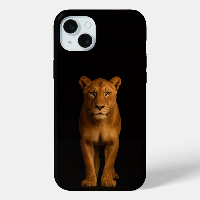 Black 4 Luxe, Noble Lioness iPhone 15 Plus Case-Mate iPhone Case (Back)