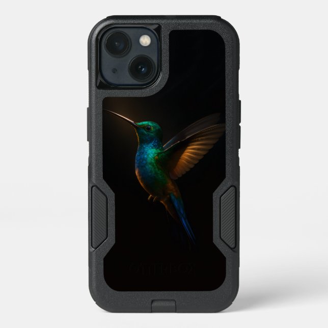 Black 4 Luxe OtterBox iPhone 13 Case, Flying Bird Case (Back)