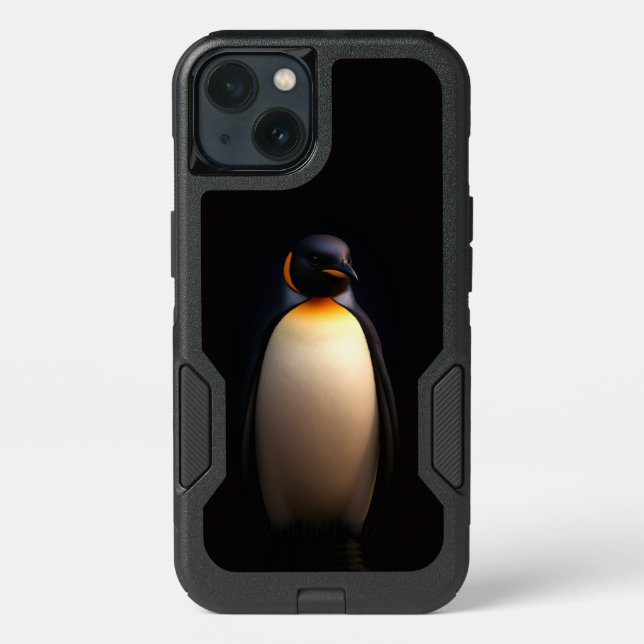 Black 4 Luxe OtterBox iPhone 13, Emperor Penguin (Back)