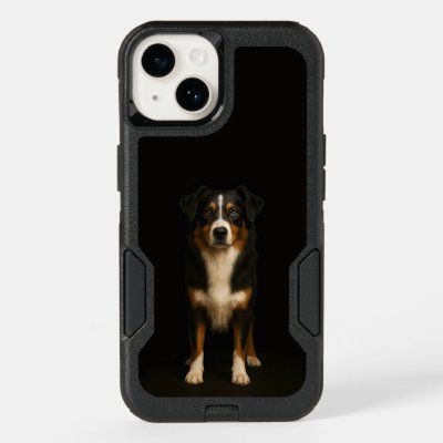 Black 4 Luxe Otterbox iPhone 14 Aussie Shepherd
