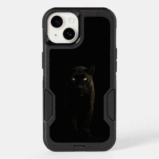 Black 4 Luxe Otterbox iPhone 14 Black Panther (Back)