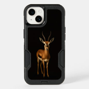 Black 4 Luxe Otterbox iPhone 14, Elegant Gazella