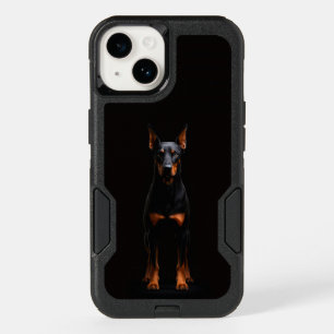 Black 4 Luxe Otterbox iPhone 14, Guardian Doberman