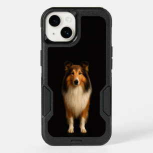 Black 4 Luxe Otterbox iPhone 14, Loyal Collie
