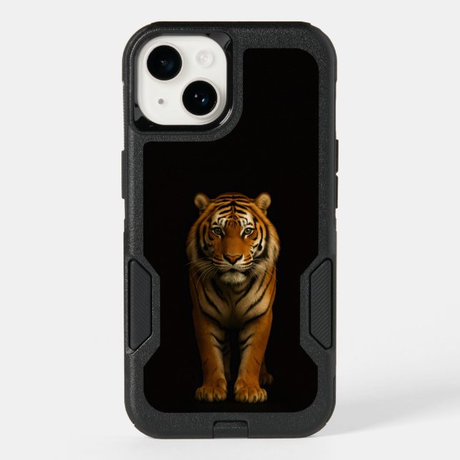 Black 4 Luxe Otterbox iPhone 14, Noble Tiger (Back)