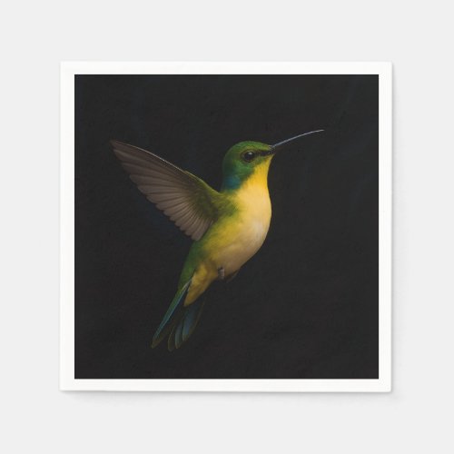 Black 4 Luxe Paper napkins with Flying Birds