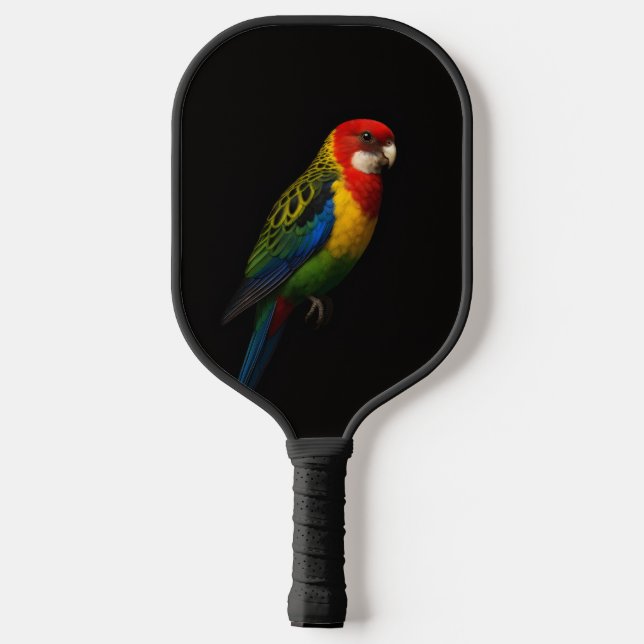 Black 4 Luxe Pickleball Paddle, Eastern Rosella Pickleball Paddle (Back)